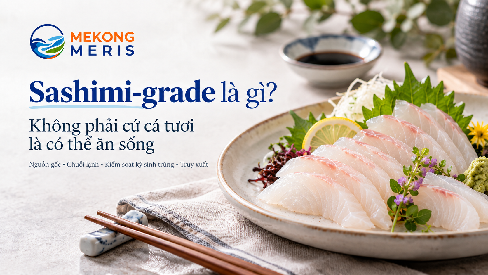 Sashimi-grade là gì? Không phải cứ cá tươi là có thể ăn sống - Mekong Meris