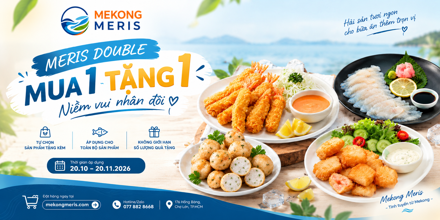 Mekong Meris triển khai chương trình MERIS DOUBLE – Mua 1 tặng 1